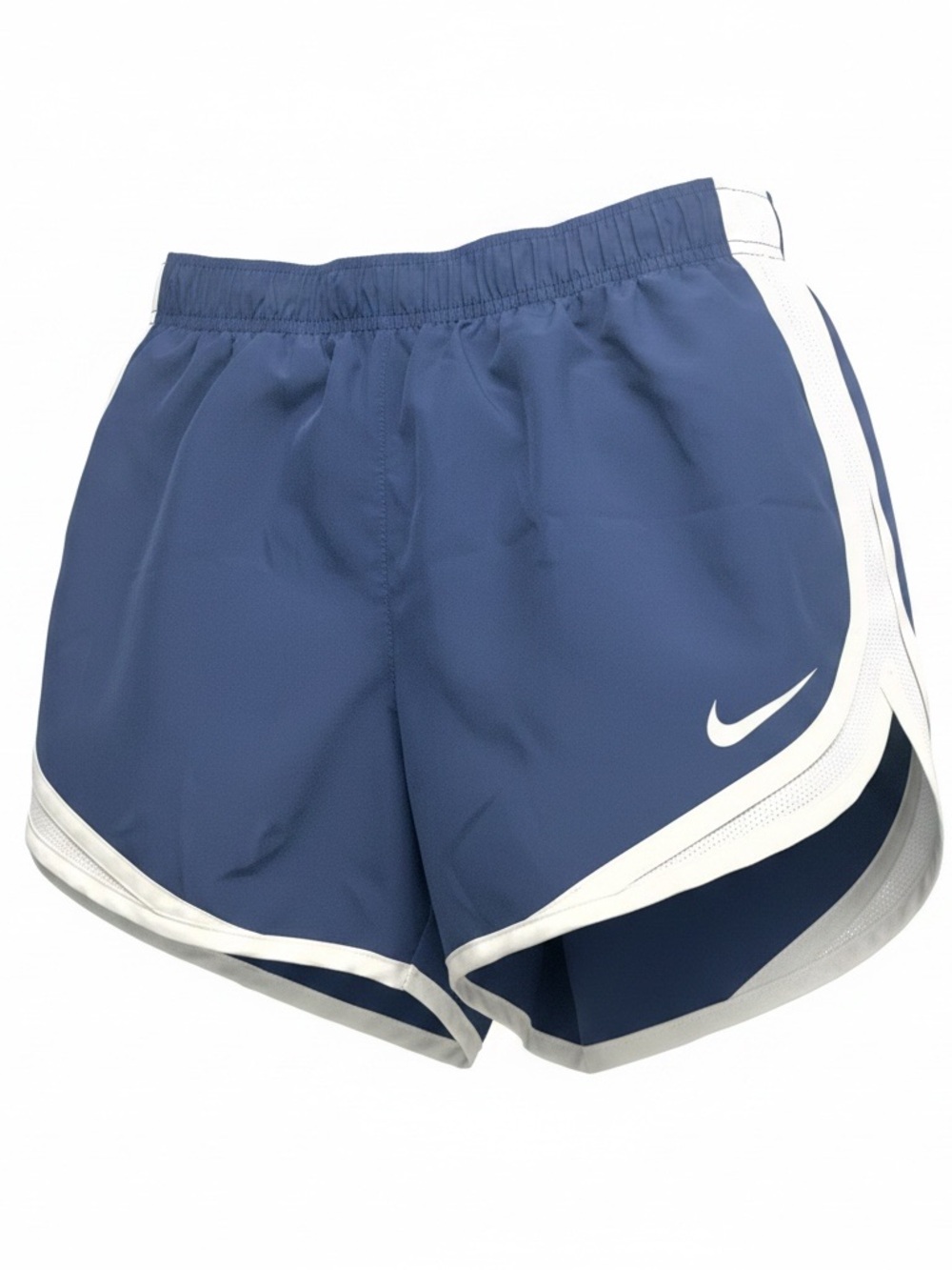 Nike Women's Dri-Fit Athletic Shorts, Size Small, Navy & White Lined